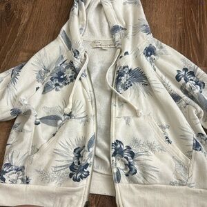 fleece cropped hoodie